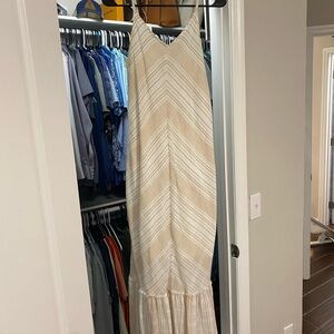 Elegant Cream Maxi Dress